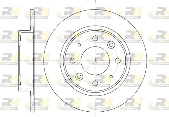ROADHOUSE Hátsó féktárcsa 6813.00_RH