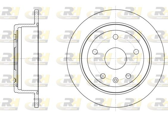 ROADHOUSE Hátsó féktárcsa 6872.00_RH