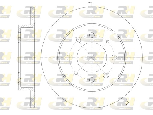 ROADHOUSE Hátsó féktárcsa 6874.00_RH