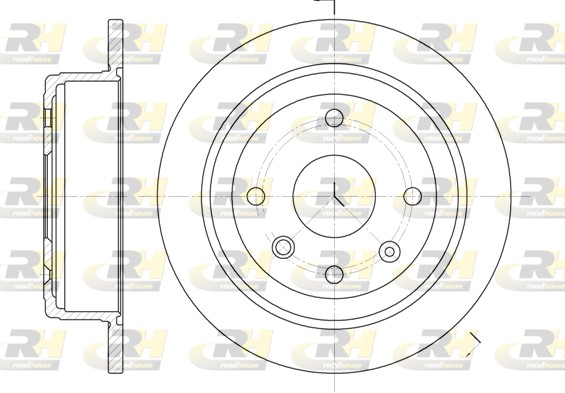 ROADHOUSE Hátsó féktárcsa 6876.00_RH