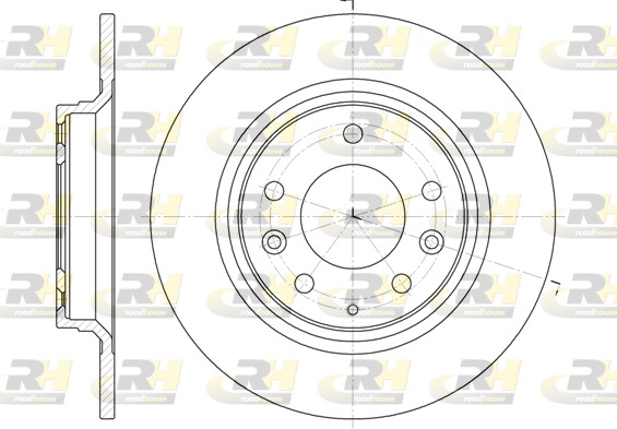 ROADHOUSE Hátsó féktárcsa 6881.00_RH