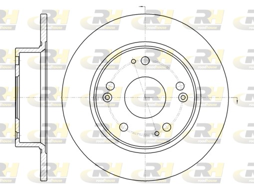 ROADHOUSE Hátsó féktárcsa 6984.00_RH