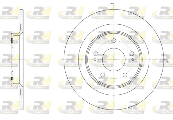 ROADHOUSE Hátsó féktárcsa 61528.00_RH