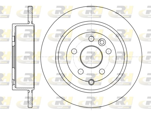 ROADHOUSE Hátsó féktárcsa 61516.00_RH