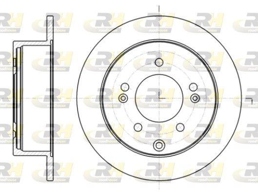 ROADHOUSE Hátsó féktárcsa 61401.00_RH