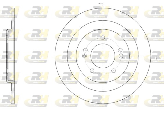 ROADHOUSE Hátsó féktárcsa 61437.00_RH