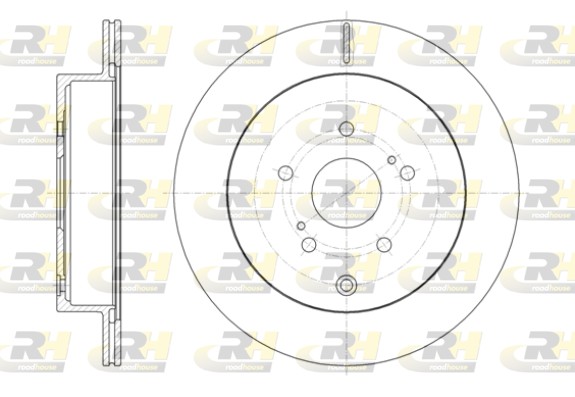 ROADHOUSE Hátsó féktárcsa 61416.10_RH
