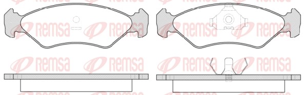 REMSA Első fékbetét 0285.15_REMSA