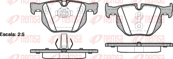 REMSA Hátsó fékbetét 0381.61_REMSA