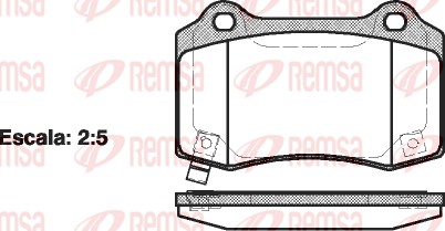 REMSA 0434.54_REMSA Hátsó fékbetét