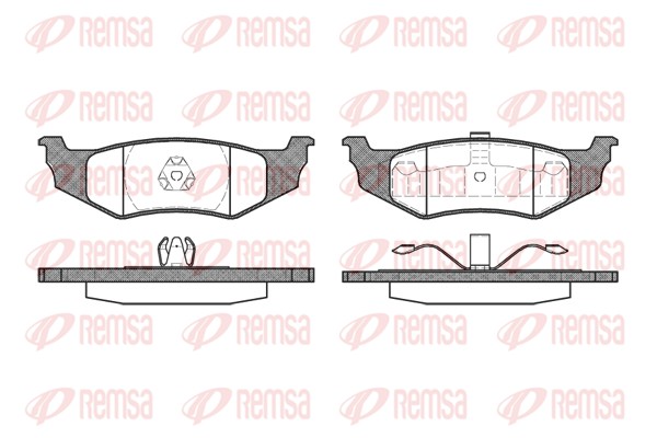 REMSA Hátsó fékbetét 0482.40_REMSA