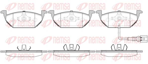 REMSA Első fékbetét 0633.31_REMSA