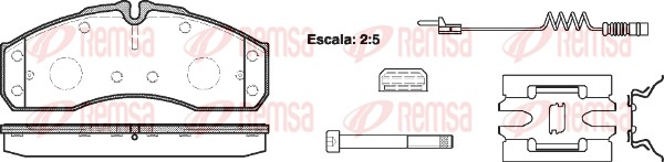 REMSA Első fékbetét 0651.22_REMSA