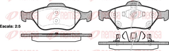 REMSA Első fékbetét 0766.12_REMSA