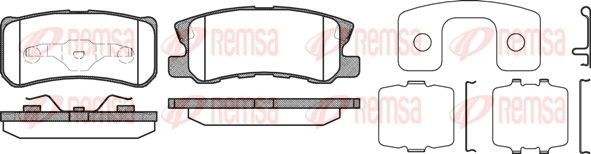 REMSA 0803.12_REMSA Hátsó fékbetét