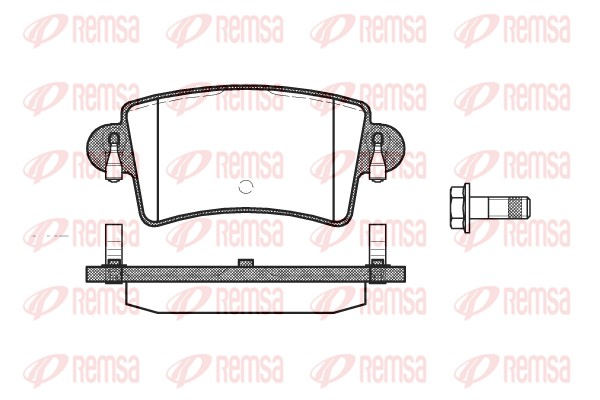 REMSA Hátsó fékbetét 0833.00_REMSA