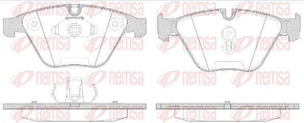 REMSA Első fékbetét 0857.50_REMSA