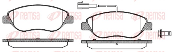 REMSA Első fékbetét 0860.02_REMSA