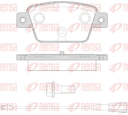 REMSA 0861.12_REMSA Hátsó fékbetét
