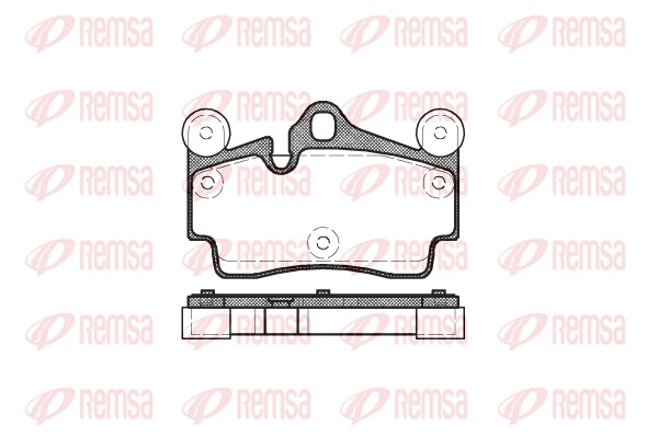REMSA Hátsó fékbetét 0996.00_REMSA
