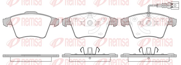 REMSA Első fékbetét 1045.11_REMSA