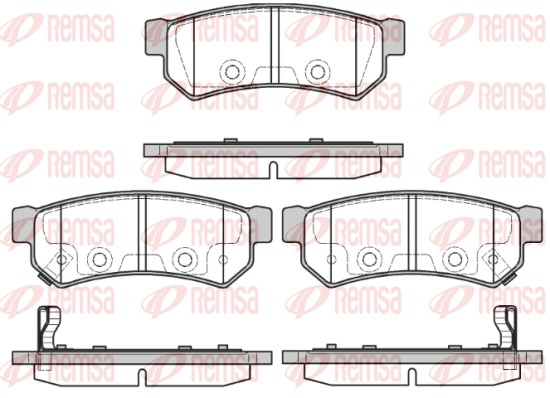 REMSA Hátsó fékbetét 1048.12_REMSA