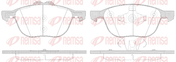 REMSA Első fékbetét 1082.50_REMSA