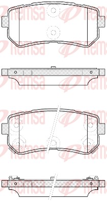 REMSA Hátsó fékbetét 1209.42_REMSA