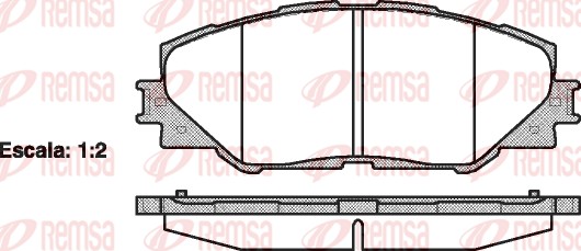 REMSA Első fékbetét 1234.00_REMSA