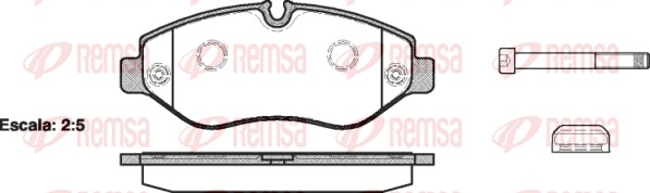 REMSA Első fékbetét 1245.00_REMSA