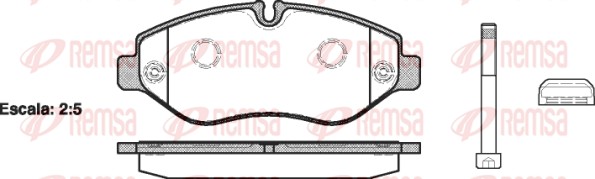 REMSA Első fékbetét 1245.10_REMSA