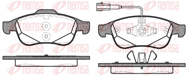REMSA Első fékbetét 1248.02_REMSA