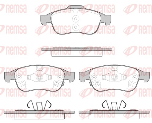 REMSA Első fékbetét 1248.12_REMSA