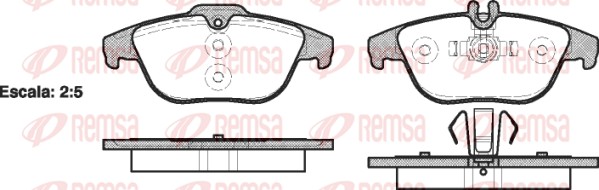 REMSA Hátsó fékbetét 1305.00_REMSA