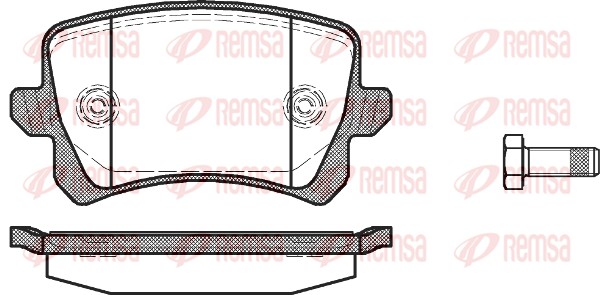 REMSA Hátsó fékbetét 1342.00_REMSA