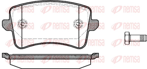 REMSA Hátsó fékbetét 1343.00_REMSA