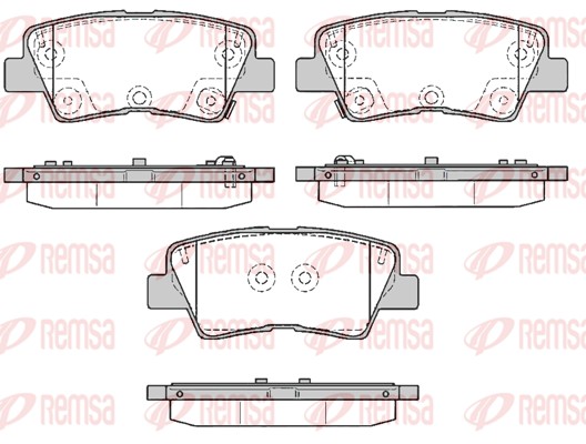 REMSA Hátsó fékbetét 1362.85_REMSA