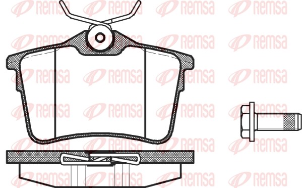 REMSA Hátsó fékbetét 1382.00_REMSA