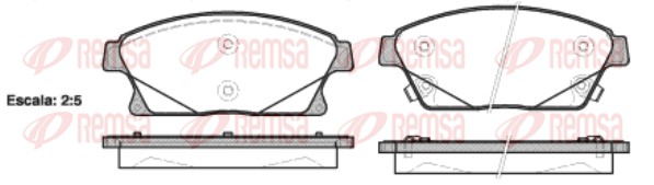 REMSA Első fékbetét 1431.02_REMSA