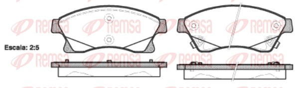 REMSA Első fékbetét 1431.12_REMSA