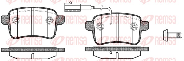 REMSA Hátsó fékbetét 1450.02_REMSA