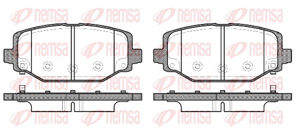 REMSA Hátsó fékbetét 1483.04_REMSA