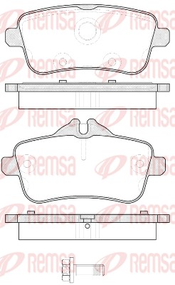 REMSA Hátsó fékbetét 1503.00_REMSA
