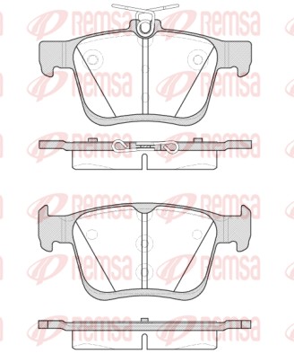 REMSA Hátsó fékbetét 1516.00_REMSA