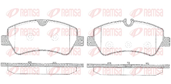 REMSA Hátsó fékbetét 1521.00_REMSA
