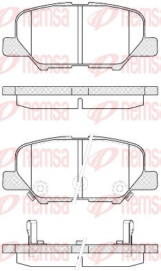 REMSA Hátsó fékbetét 1536.02_REMSA