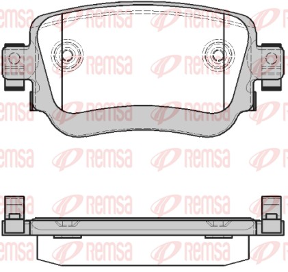 REMSA Hátsó fékbetét 1549.28_REMSA