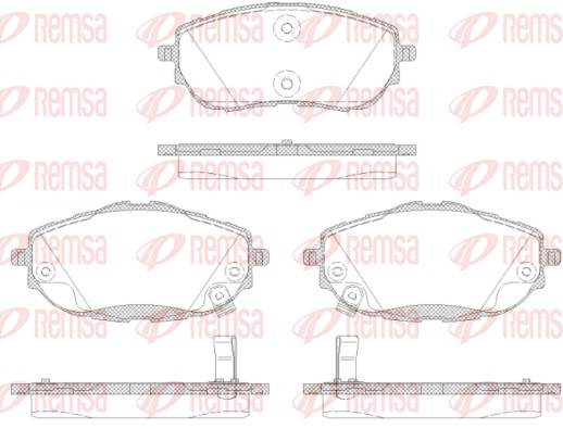 REMSA Első fékbetét 1561.02_REMSA