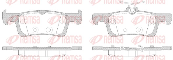 REMSA Hátsó fékbetét 1563.00_REMSA