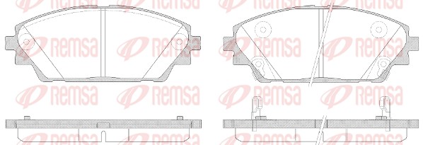 REMSA Első fékbetét 1569.02_REMSA